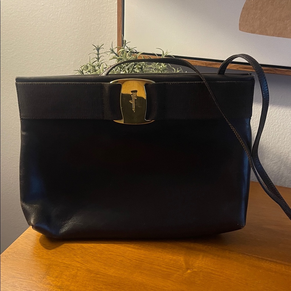 Salvatore Ferragamo Brown Crossbody Bag